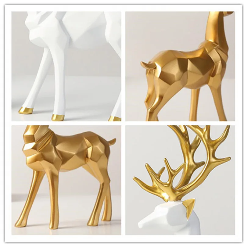 Фигурка головы оленя из смолы для домашнего декора скандинавские поделки