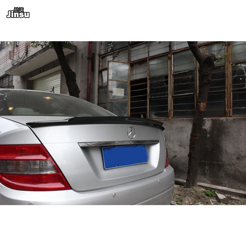Стильный спойлер C74 для заднего багажника из углеродного волокна губа Benz C класса
