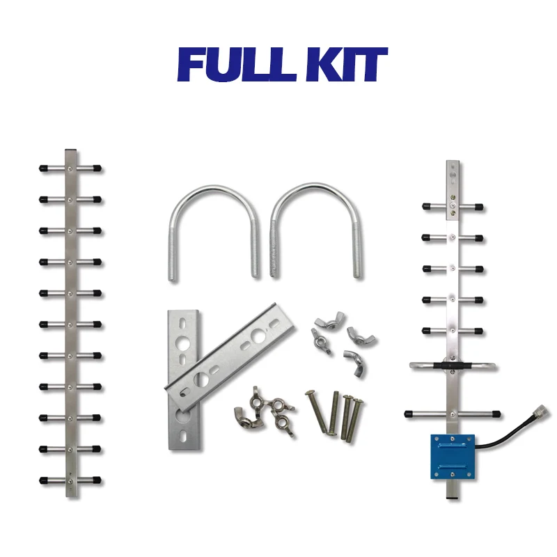 

GOBOOST 3g 4g Cellular Amplifier Network Outdoor Yagi Antenna 824-2700mhz Signal Boost For Internet 20DB LTE WCDMA 900 1800 2100
