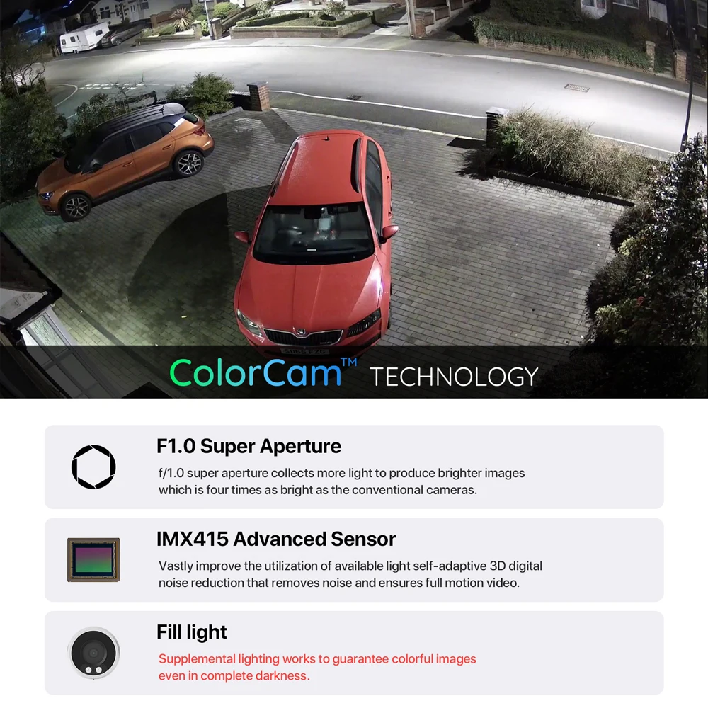 Камера Наружного видеонаблюдения H.View полноцветная камера ночного видения 8 Мп 4K