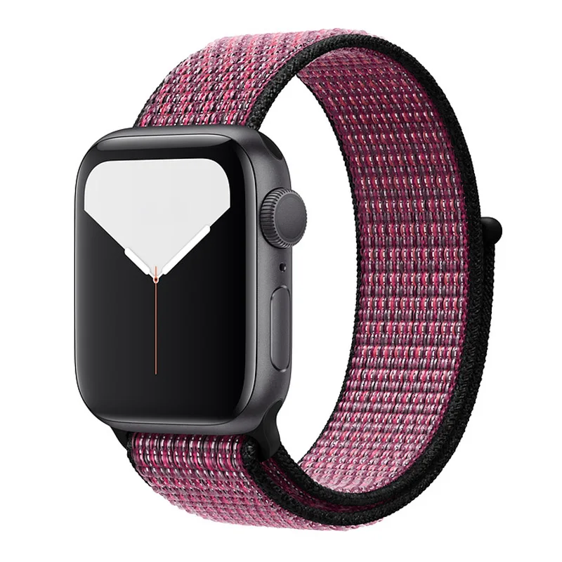 Pink Blast Ремешок для apple watch 5 44 мм 40 мм 42 мм 38 мм iwatch Series 3 2 1 нейлоновый спортивный ремешок для часов Браслет apple watch 5 4 band - Цвет ремешка: Pink Blast