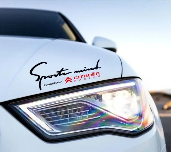 

For x2 Racing Sports Mind Powered Graphics Logo Hood Bonnet Body Panel Decals Stickers C3 DS3 DS 3 C1 C2 C4 DS4 C5 DS5 Saxo