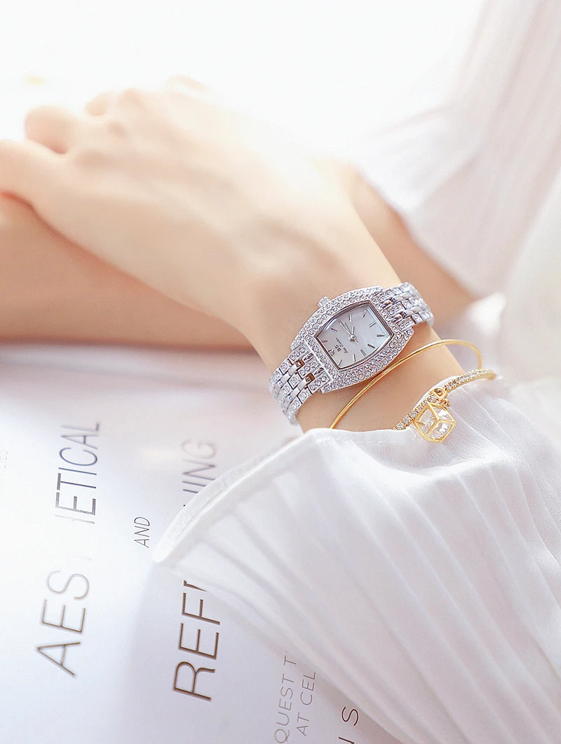 Relogio feminino женские часы золотые Роскошные брендовые алмазные квадратные Кварцевые женские наручные часы женское из нержавеющей стали часы