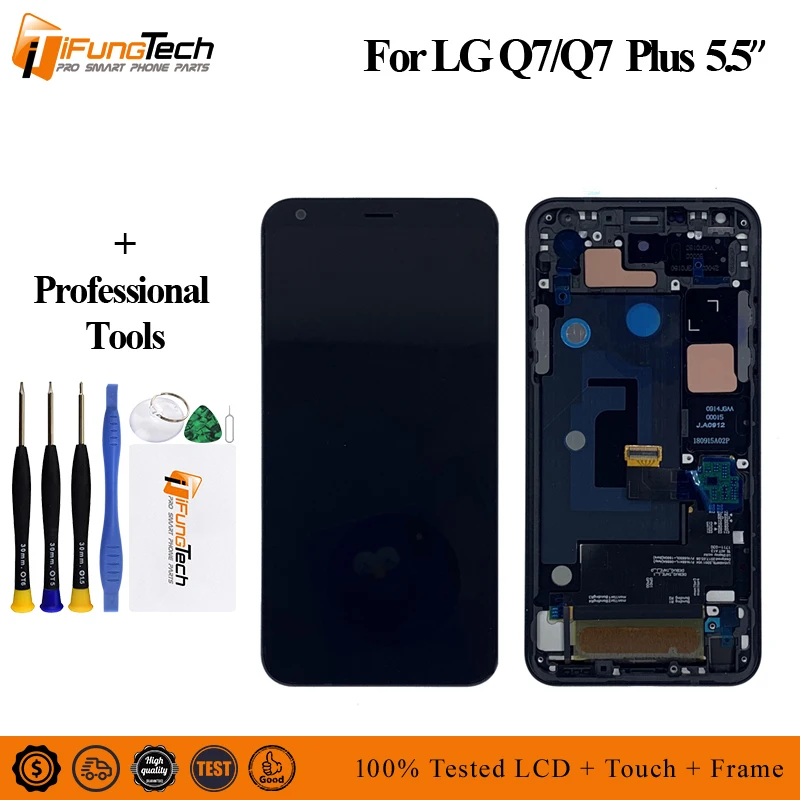 100% Оригинальный ЖК дисплей запасная часть для LG Q7 / Plus Q610 Q7A Q610TA сенсорный экран