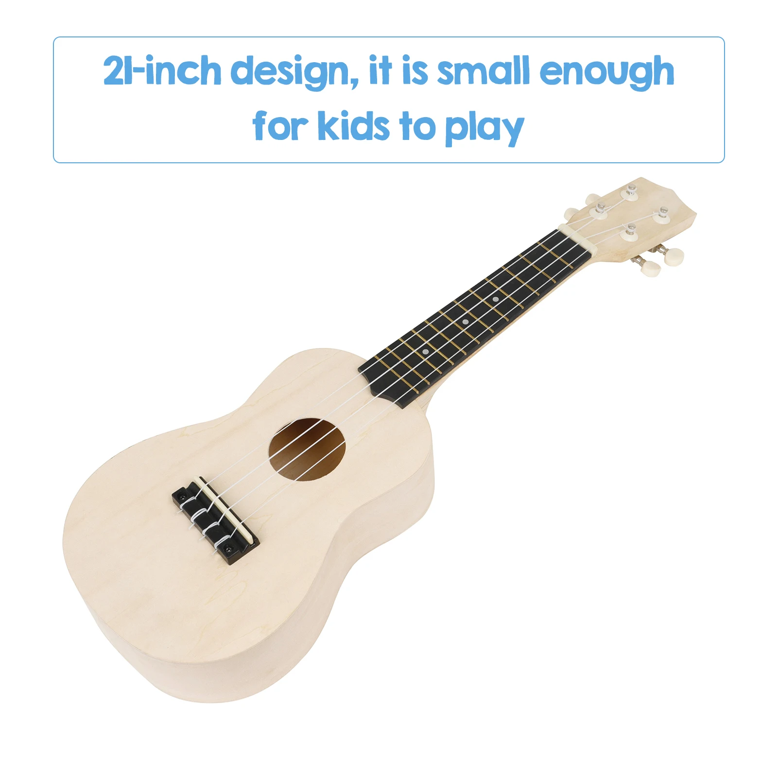 21-Inch DIY Ukulele Instrument Semi-Finished Ukelele Kit Painting Uke Unfinished Set | Спорт и развлечения