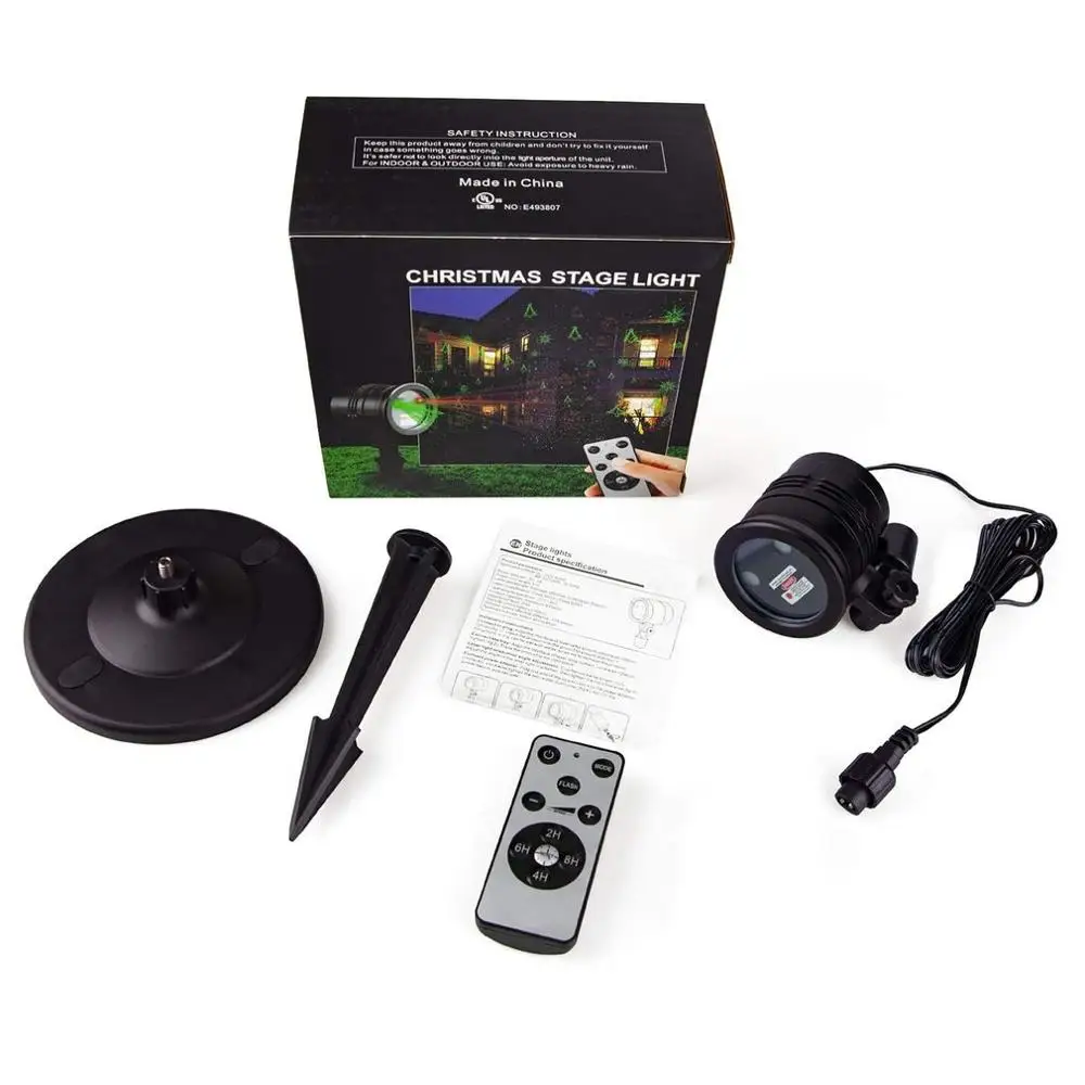 

Outdoor Lawn Decorative Lamp Projection Durable Lamp Aluminum Alloy Laser Two-color Waterproof Lamp Home Garden Party Decor