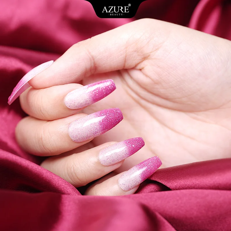 Azure Beauty Chameleon Thermo UV Gel Nail Polish Soak Off Changing Color Led Nail Lacquer Long Lasting Glitter Nail Gel Varnish