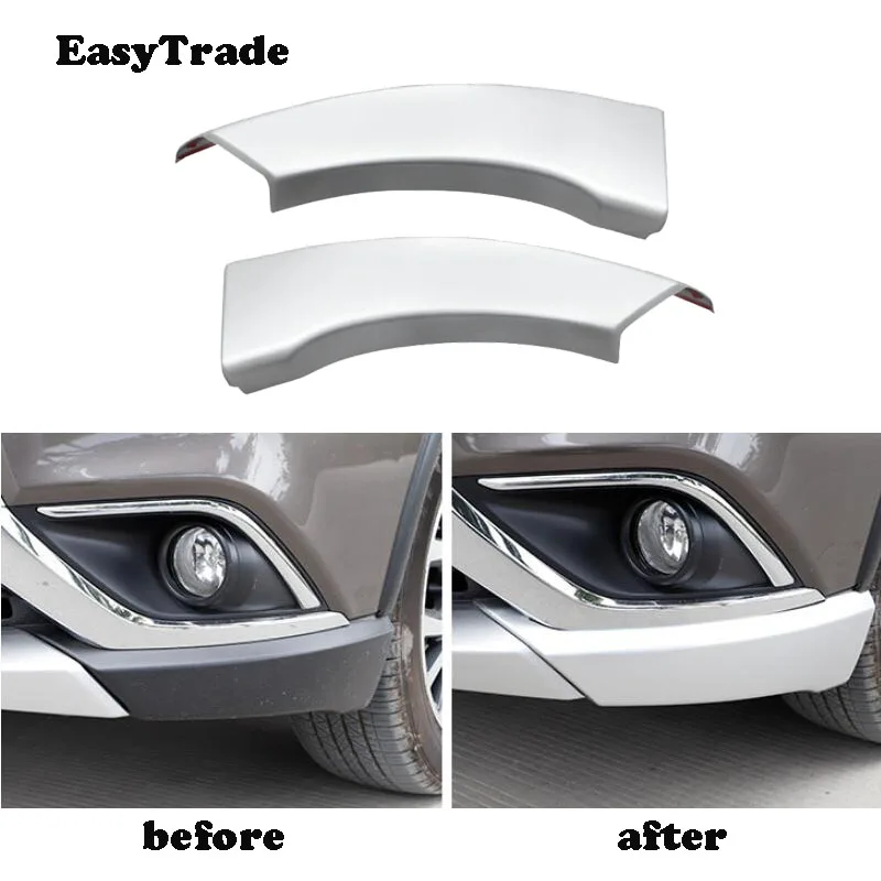 2 шт. ABS хромированные защитные детали для передней панели автомобиля Mitsubishi Outlander