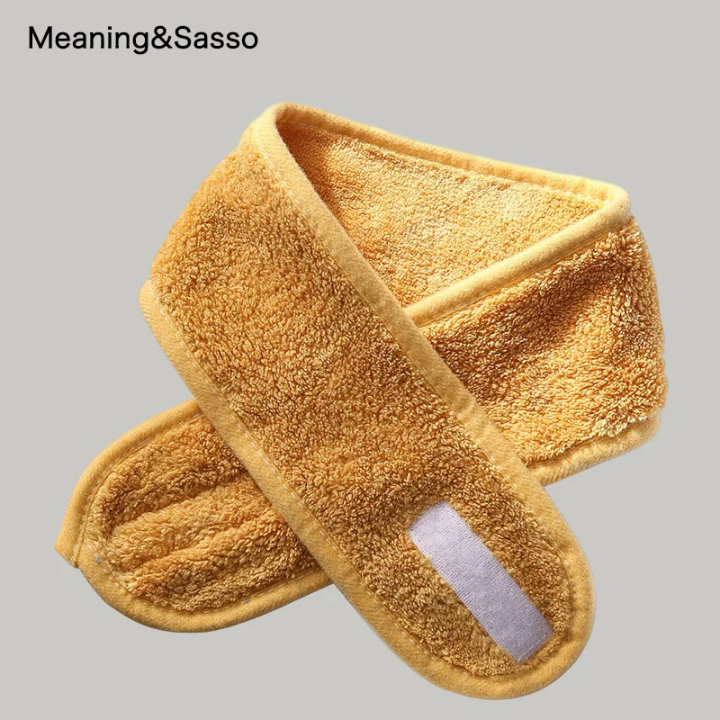 Женская повязка на голову из кораллового флиса липучке|Резинки для волос йоги| |