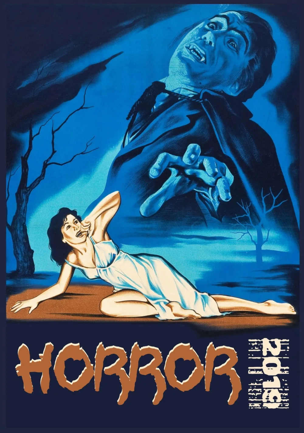 Ужасный монстр винтажный мусорный фильм Шелковый плакат Настенная картина 24x36