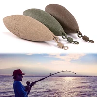 60 discounts hot718599128142g oval shape sinker metal weight swivel tackle for carp fishing
