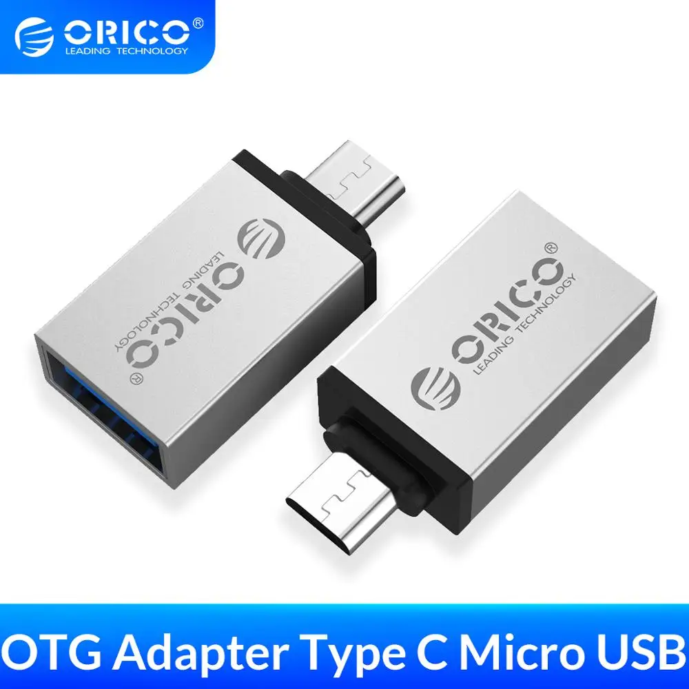 ORICO OTG USB Type C Adapter Micro USB To Type C OTG Connector For Phone Macbook Laptop Charger Data Sync Type USB 3.0 Converter