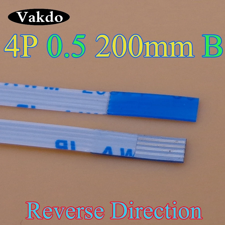 10 шт./лот Новый FFC FPC плоский гибкий кабель 0 5 мм шаг 4 контакта обратная длина 200