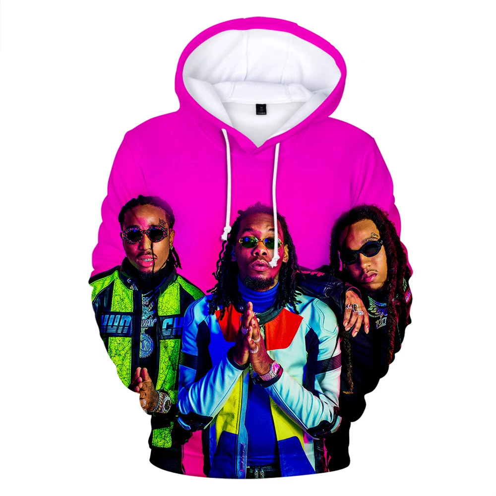 

Rapper Migos Hoodies Men Women Autumn Fashion Sweatshirts Hip Hop Hoodies Famous Combination Migos Hoodie Popular Casual Hoody