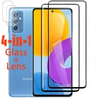 Закаленное стекло 4 в 1 для Samsung M52, фотообъектив, защитная пленка для Galaxy M526BR M526BRDS M 52 M52, Защитное стекло для экрана