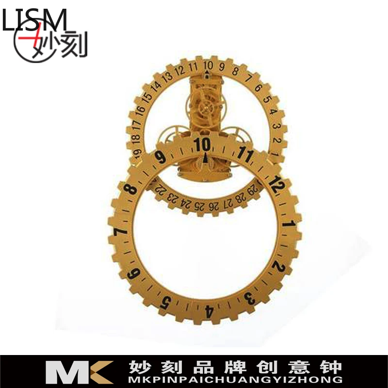 Креативные черные настенные часы с календарем металлические бесшумные 3d