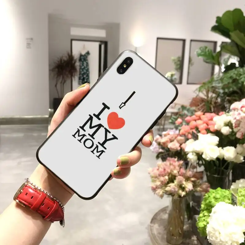 Мягкий черный Чехол CUTEWANAN для телефона с надписью Best Mom на день матери iPhone 11 pro XS MAX 8