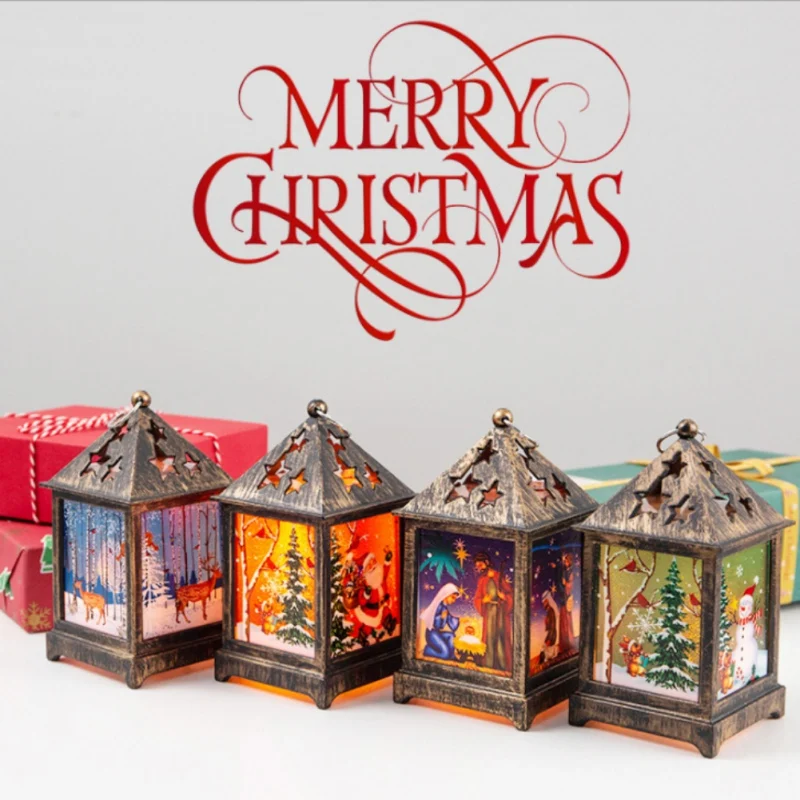 

Christmas Cottage Hanging Lights Table Decoration Lights-Jesus