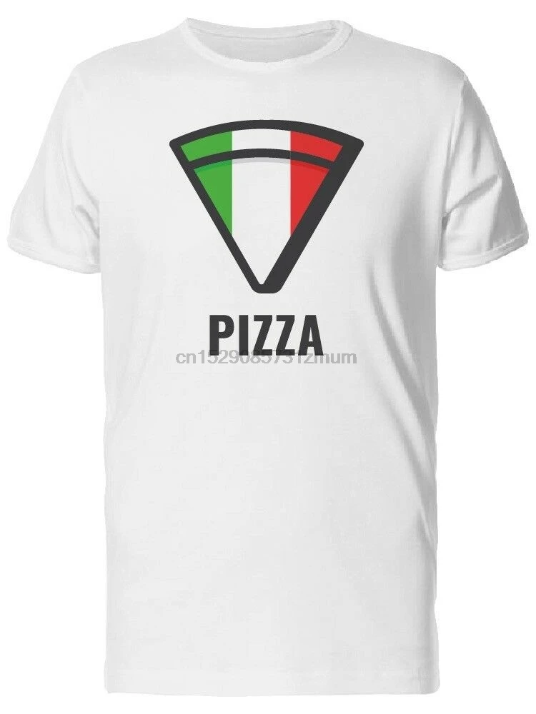 Пицца с итальянским флагом Мужская футболка мужская летняя дешевая распродажа