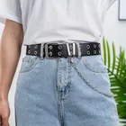 2021 панк Стиль Цепочка-пояс на талию для джинсов оригинального дизайна платье из искусственной кожи Модные женские рок Стиль роскошного фирменного дизайна; Цвет ремень