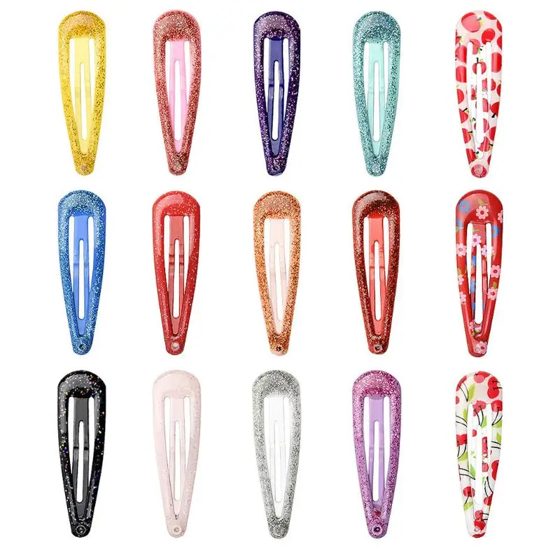 

G2AD 15 PCS New Lovely Metal Candy Color Girls Hairpins Hair Clip Kids Headwear Children Accessories Baby BB Clips