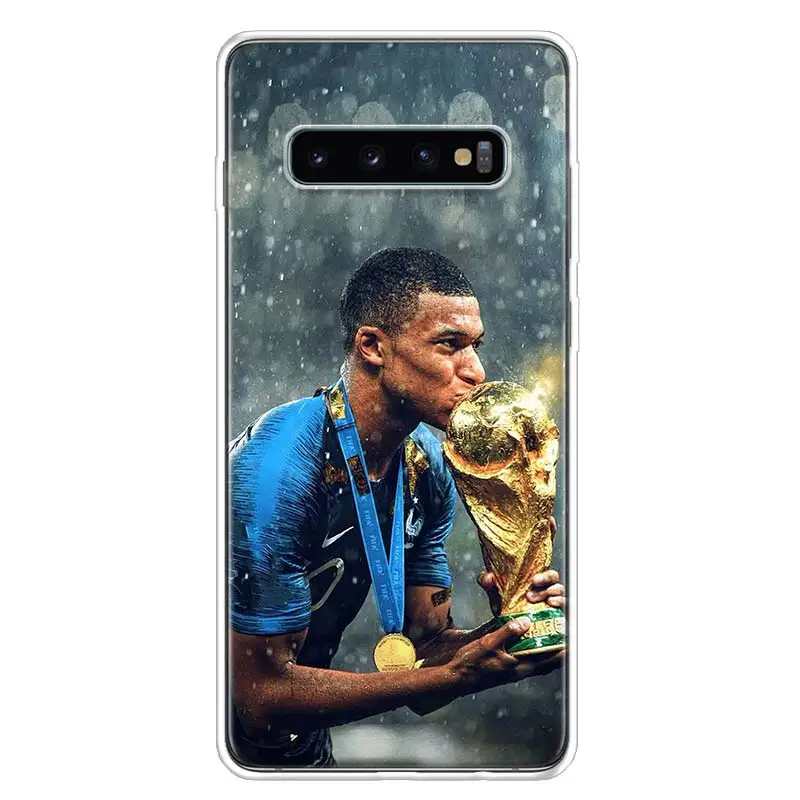 TW164-6 Mbappe крышка чехол для телефона для samsung Galaxy S10+ Note 10 9 8 S9 S8 J4 J6 J8 плюс S7 S6 корпус под плетенную сумку - Цвет: TW164-6
