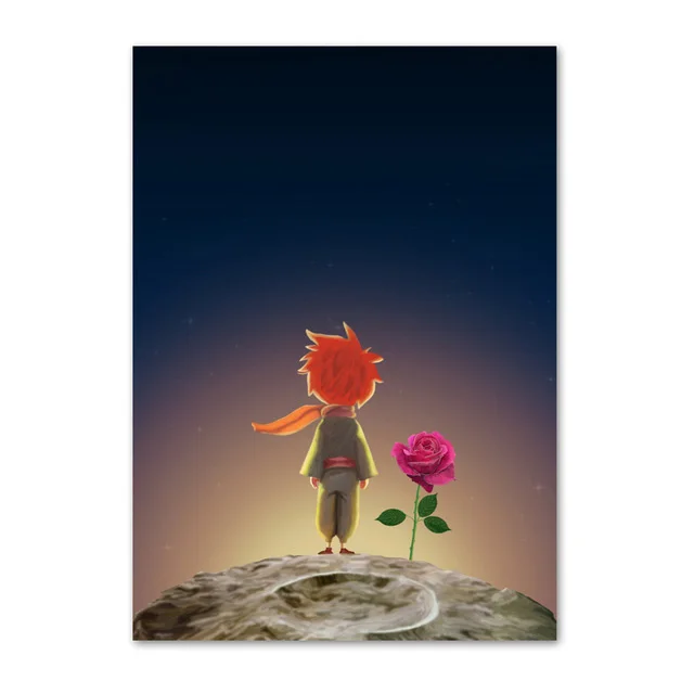 Алмазная вышивка сделай сам постеры с изображением Маленького принца розы
