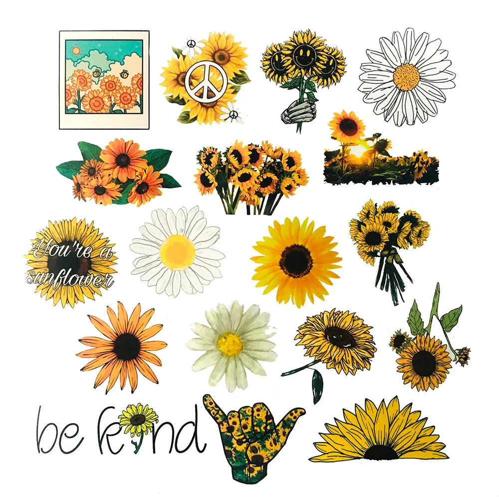 50 шт. декоративные наклейки в виде цветов | Игрушки и хобби