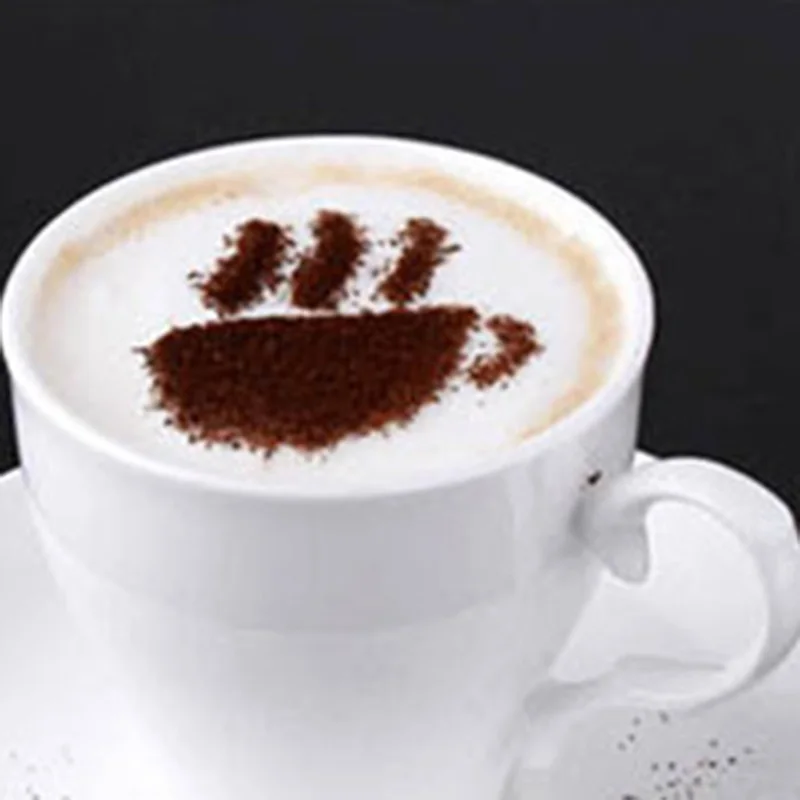 8 шт./компл. трафарет для кофейного молочного пирога пластиковый шаблон бариста