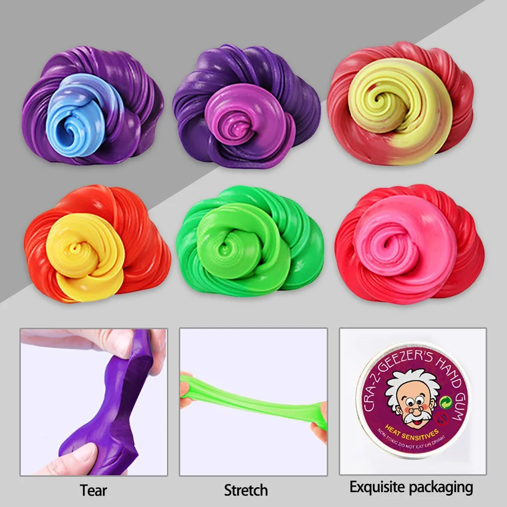 Plastilina de colores para ni&ntilde;os y adultos, rompecabezas de descompresi&oacute;n sensible al cambio de temperatura, gran oferta, 2021-0