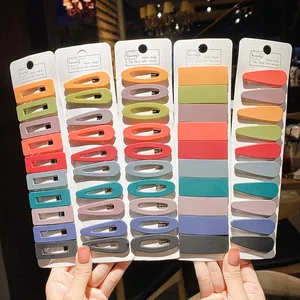 10 шт.Партия Детские милые цветные заколки для волос с орнаментом акриловые полые девочек милые геометрические заколки детские аксессуары для волос