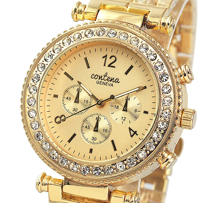 Женские кварцевые часы с браслетом из розового золота|Женские часы-браслеты| |