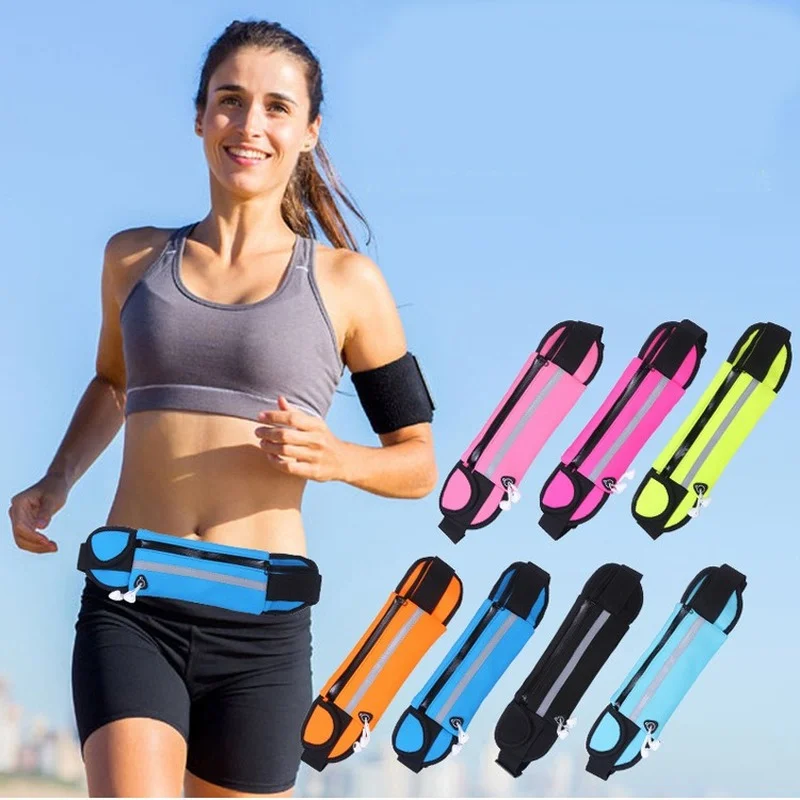 

Waterproof Running Waist Bag Canvas Sports Jogging Portable Outdoor Phone Holder Belt Bag Women Men Fitness Sport Accessories