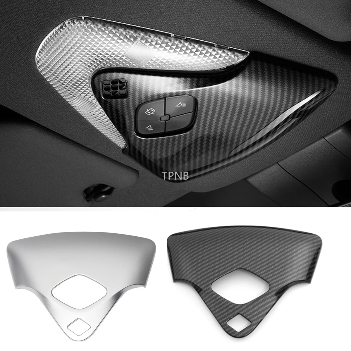 ABS углеродного волокна автомобилей спереди чтение светильник Накладка для Toyota C HR