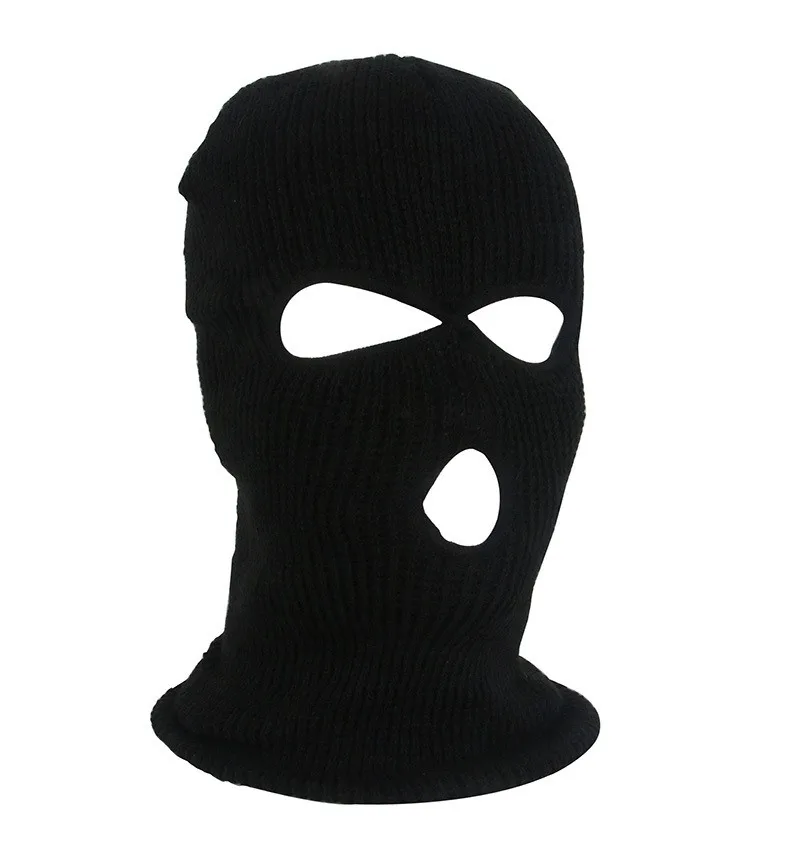 

New Tactical Mask 3 Hole Full Face Mask Ski Mask Winter Cap Balaclava Hood Motorcycle Motorbike Facemask Full Face Helmet