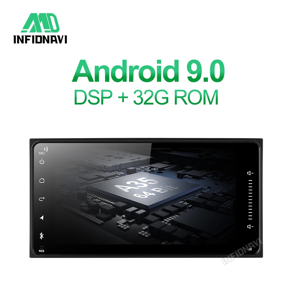 Android9.0 автомобильный dvd для Toyota Terios Старый Corolla Camry Prado RAV4 универсальное радио с навигацией 2+ 32 г автомобильный стерео gps плеер