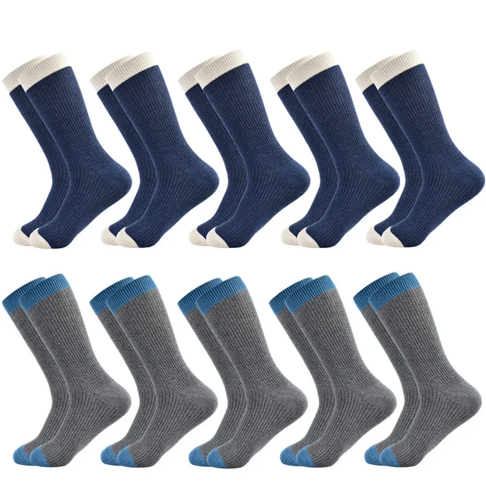 10 pairs of socks Мужские носки Харадзюку, стандартные классические носки, новые носки, деловые повседневные хлопковые подарки для мужчин - Color: 10 pairs of socks
