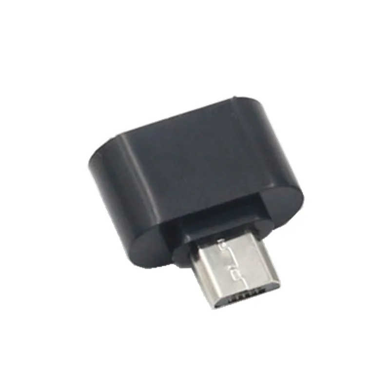 Black 50 шт. Android телефон OTG адаптер, USB к Micro USB Мини OTG штекер Android Мобильный Расширение памяти чтение u-диск подключение мышь ключ - Цвет: Black
