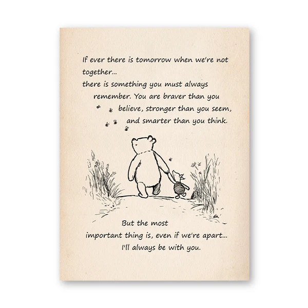 

Печать на холсте Disney Винни-Пух цитата