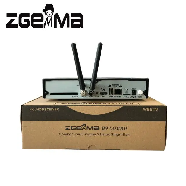 2 шт./лот в формате 4K UHD Zgemma H9 комбо CI + Linux E2 DVB S2X T2/C IPTV декодер каналов кабельного