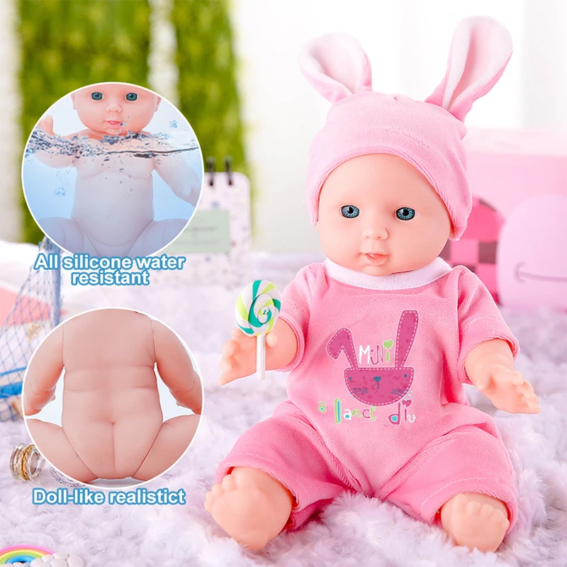 Кукла-новорожденный Мини-Кьют 30см, полностью изготовленная из винила экологического материала, мальчик или девочка, подарок на день рождения, возможность купания.
