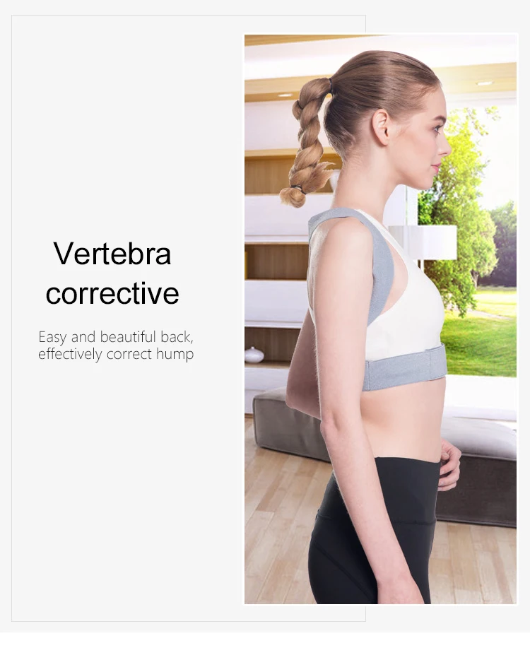 Регулируемый Корректор осанки выпрямитель для спины и плеч ремень ключицы