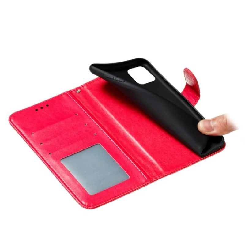 

Leather Phone Case for IPhone 12 11 Pro Max Cover Embossed Wallet Case for IPhone X Xr Xs Max 7 8 Plus 6s SE 2020 Case Shell