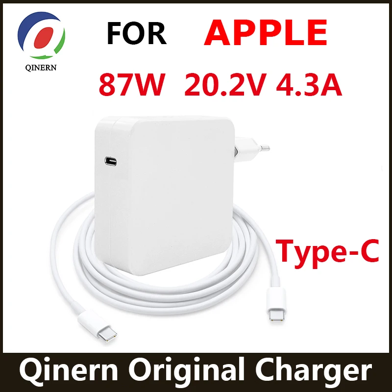 

Original 20.2V 4.3A 87W Type-C USB-C PD laptop Adapter Charger For Apple Macbook Air Pro 13 15 Inch 2016-2020 A1707 A1719 A1990