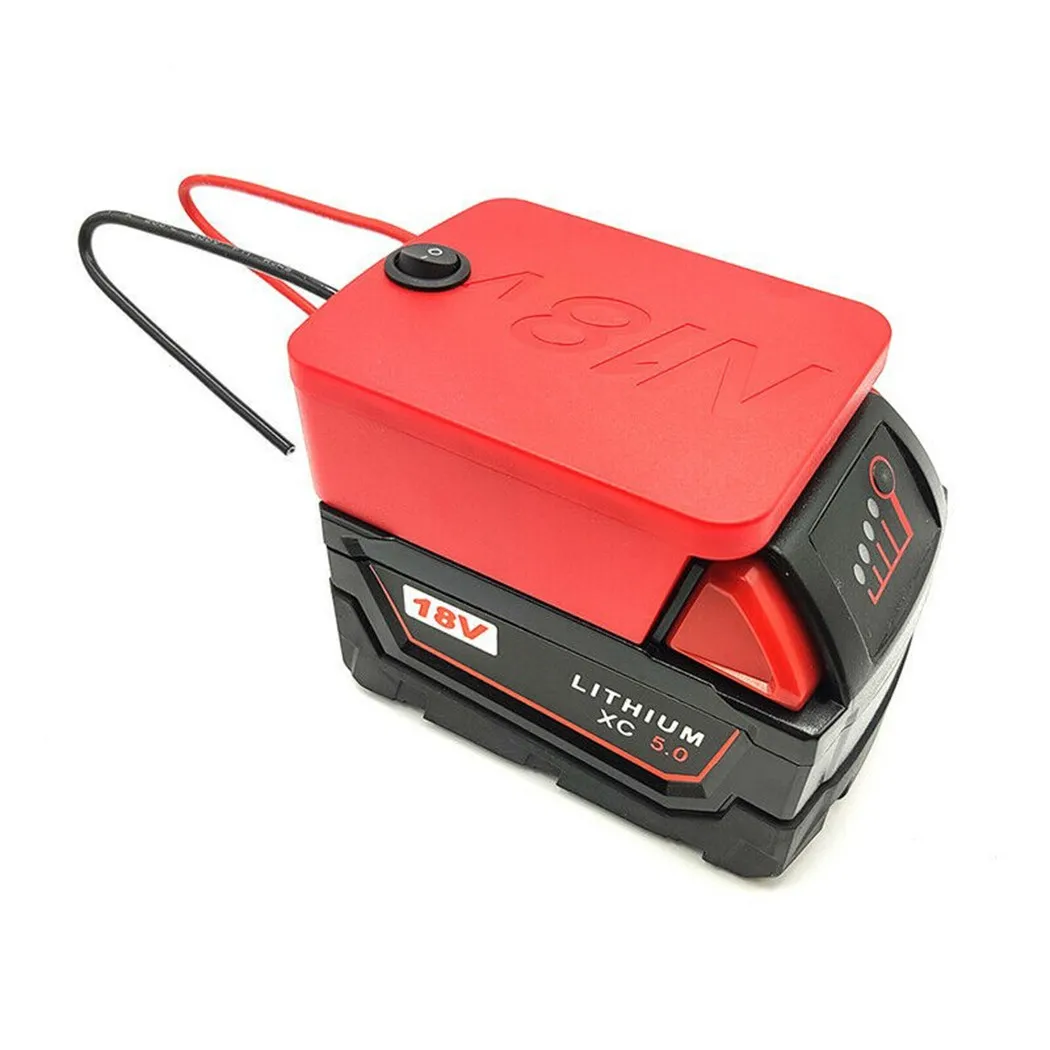 

12AWG Battery Adapter Power Battery Converter For Milwaukee M18 XC 18V Li-ion Battery DIY Battery Adapter