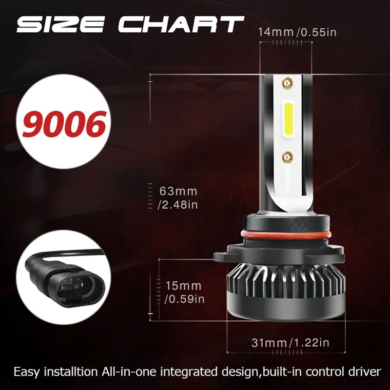 

H7H49005H11 highlight the new C6S2LED car headlight headlight upgrade G2MINI car shape LED fog light