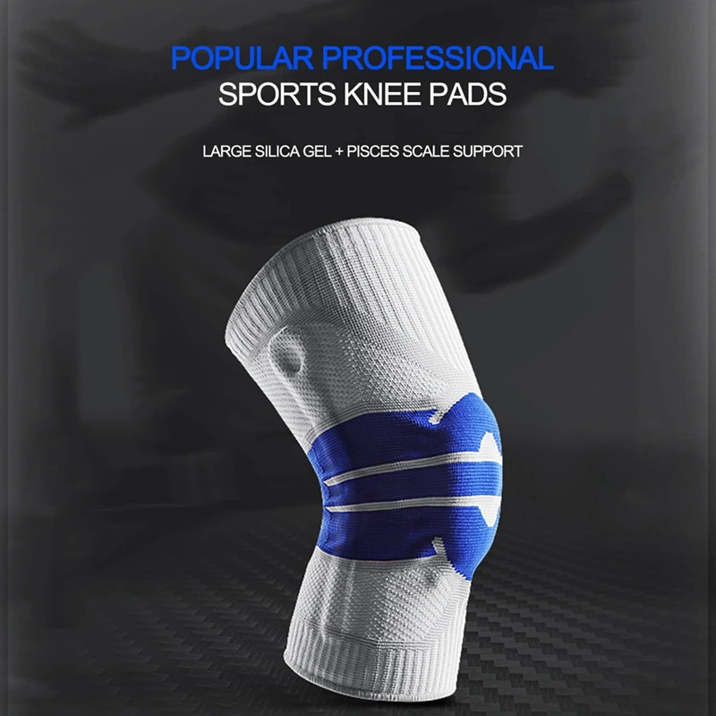 

Fitness Running Cycling Knee Support Braces Elastic Sport Compression Knee Pad Sleeve for Basketball Volleyball