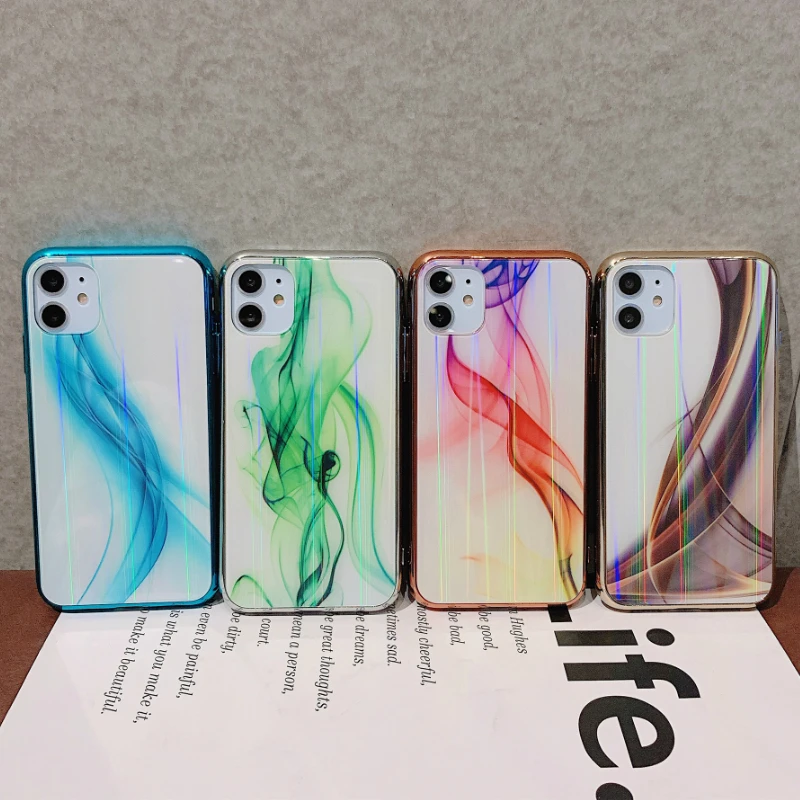 LISCN стеклянный защитный чехол для телефона iphone 7 Plus 8 6 11 pro Max X XR цветной Xs чехол| |