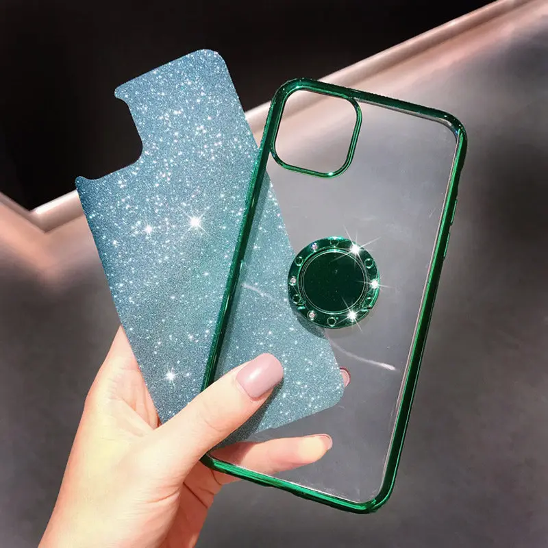 Lovebay чехол для телефона с бриллиантовым кольцом и держателем iPhone 11 Pro 7 8 6 6s Plus X XR XS