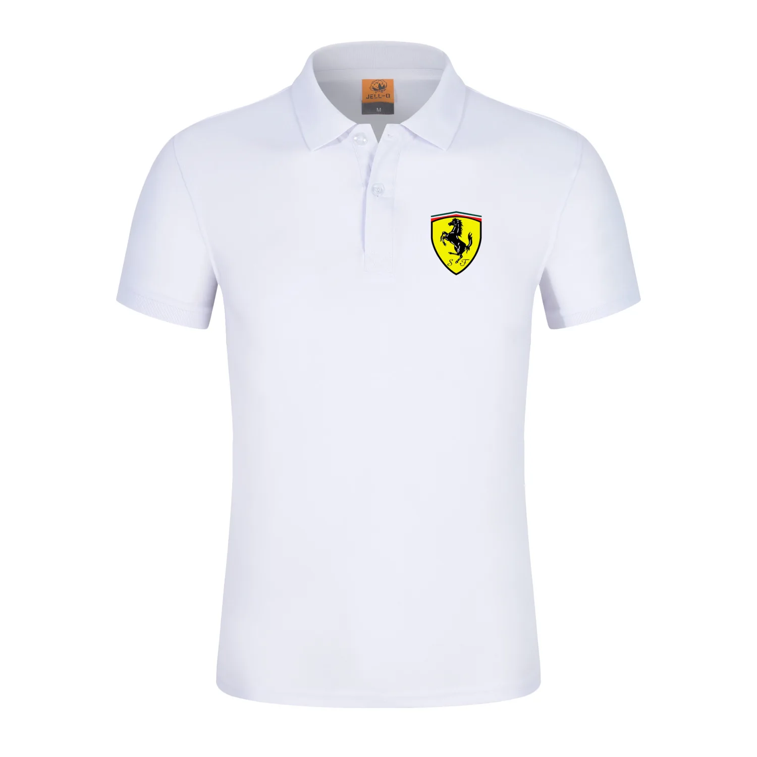 

polo shirt men's summer stretch shorts sleeves polo luxury business suit men's shirt brand M-4XL